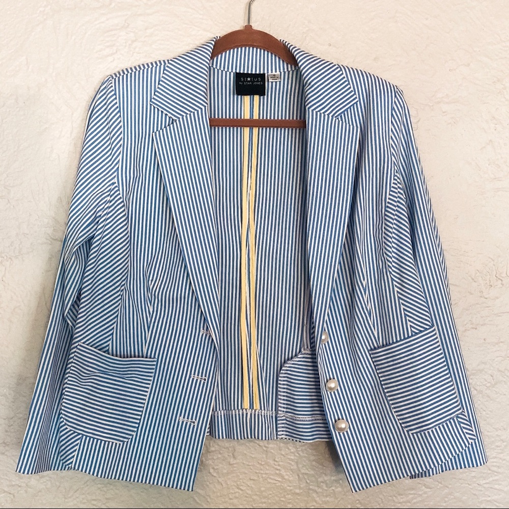 Status Light Weight Striped Blazer